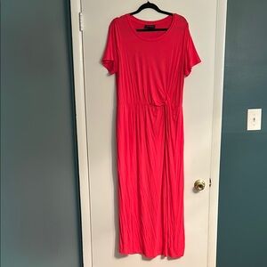 Lane Bryant Vibrant Pink Maxi Dress
